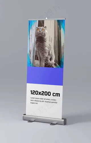 易拉宝样机 易拉宝效果图