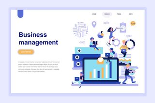 2.5D扁平化卡通商务办公科技感UI网页banner设计AI矢量EPS素材