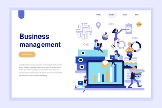 2.5D扁平化卡通商务办公科技感UI网页banner设计AI矢量EPS素材