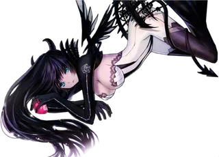 暗黑女孩卡通简笔素材