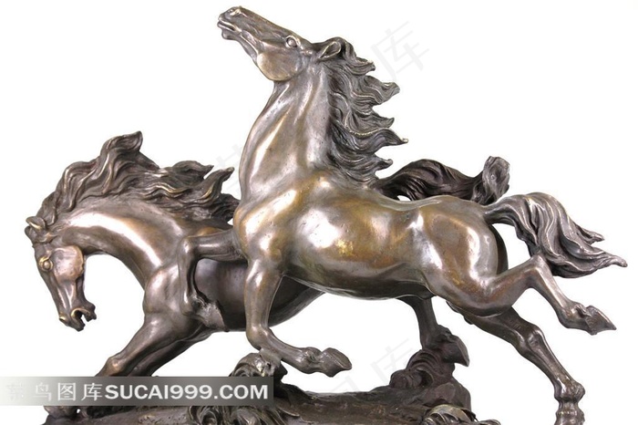 双马铜像图片