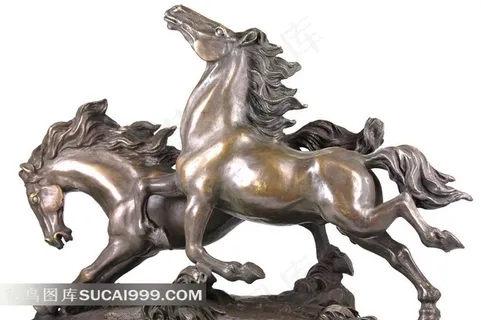 双马铜像图片