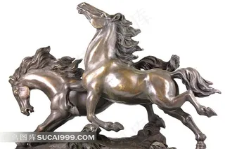 双马铜像图片