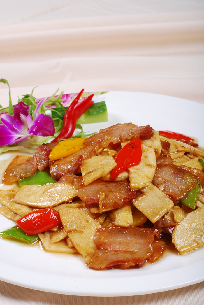 CXC07078自制风干肉炒山笋