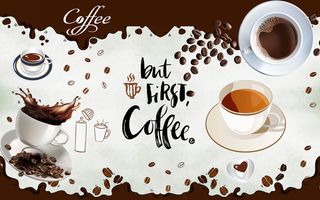 设计装饰咖啡店背景墙