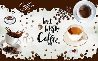 设计装饰咖啡店背景墙