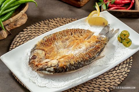 香煎苏丹鱼美食图片