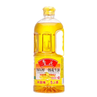 鲁花花生油1升超市商品白底图免抠实物摄影png格式图片透明底