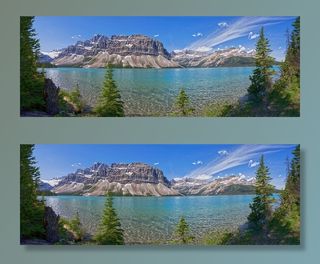 冬天山水背景风景