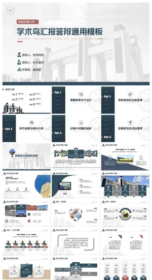 安徽大学-杨雁云-答辩通用PPT模板
