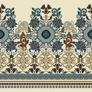 少数民族藏族特色花纹波西米亚风纹理背景图案设计AI矢量图片素材