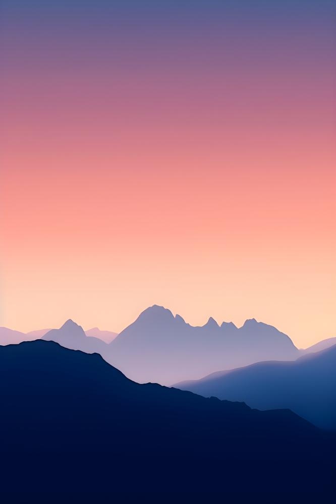 高山云雾意境背景