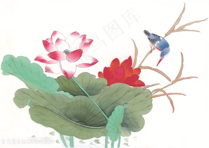 中式花鸟时尚简约装饰画