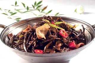 干锅美食焖锅湘菜麻辣香辣纸锅干锅茶树菇 