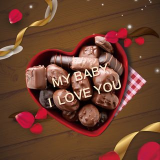 巧克力海报效果陈列