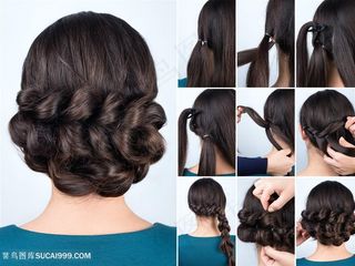 唯美盘发编发步骤