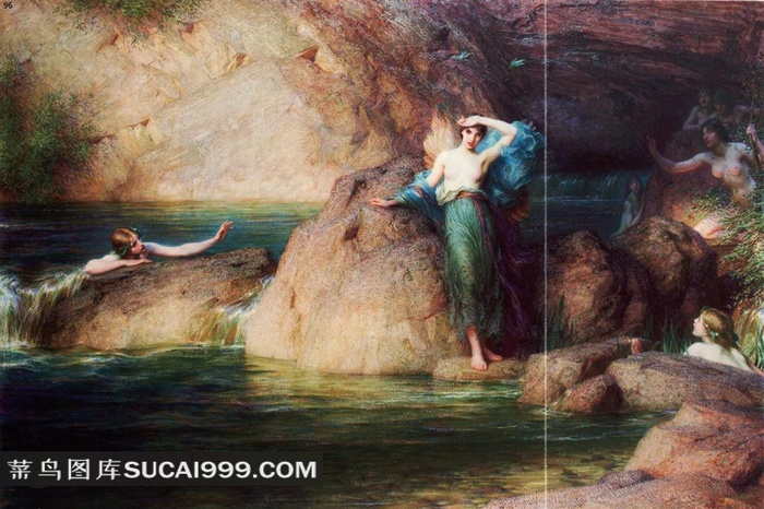 风神之女海尔赛妮  世界名画