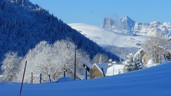 冬天自然背景风景