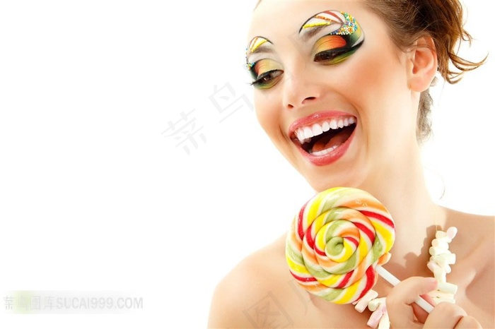 棒棒糖女人图片