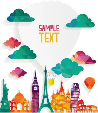 手绘欧洲旅游海报设计