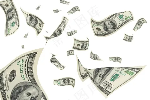 美金系列 - 满天飞散的100美金