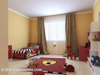 儿童房里的创意小床等摄影 儿童房里的创意小床等摄影