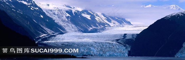 唯美雪山风光素材图片