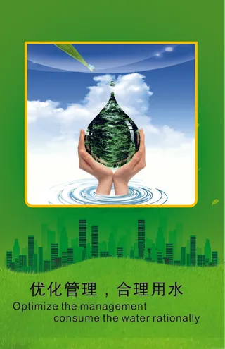 世界水日节约用水海报节约资源