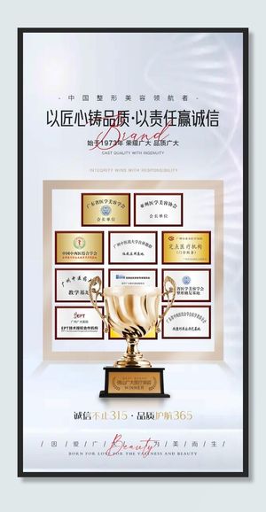 品牌荣誉海报