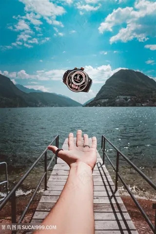 空中抛出手表图片