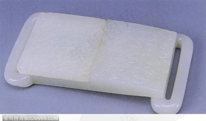 传统工艺品-漂亮的白色玉扣