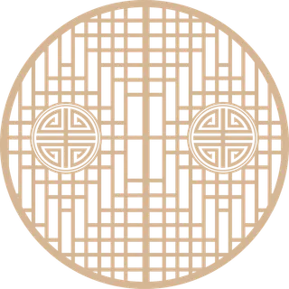 简约风中式传统图案窗花贴画镂空窗户瓷砖PNG免扣图片素材 (17)