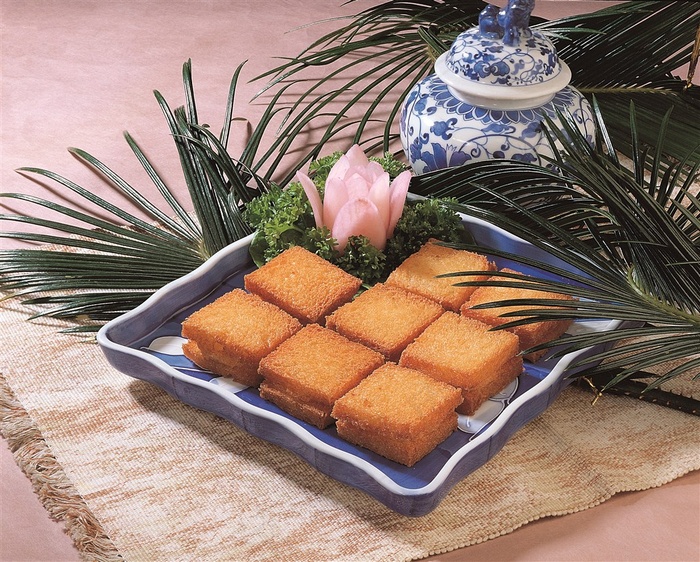 小吃甜品油炸牛奶美食素材