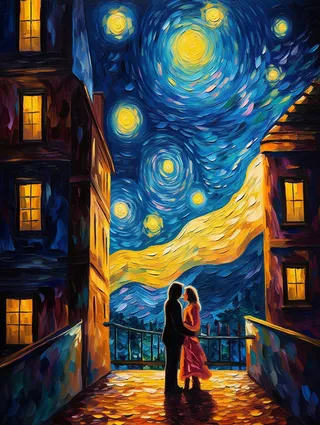 520情侣浪漫时刻主题插画