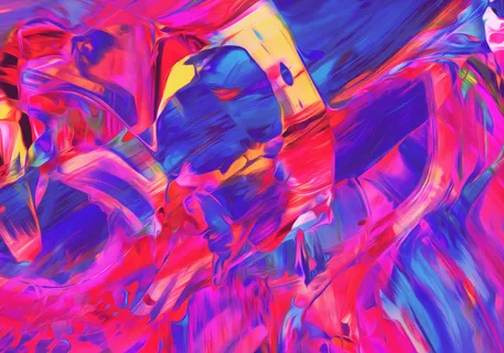 抽象艺术油漆颜料混色流体简笔背景