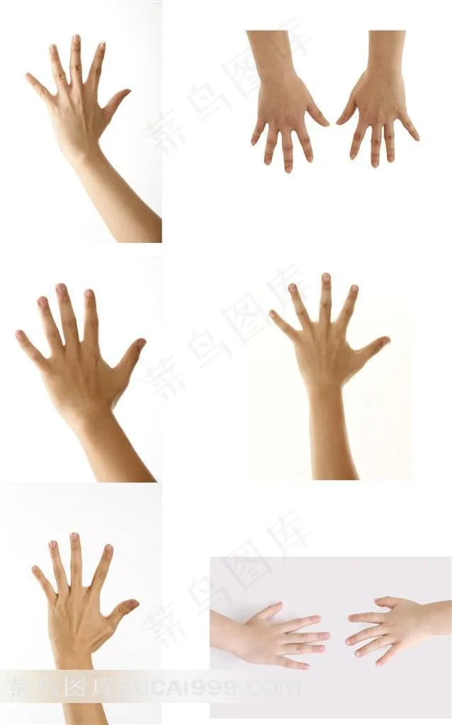 手背手势摄影素材