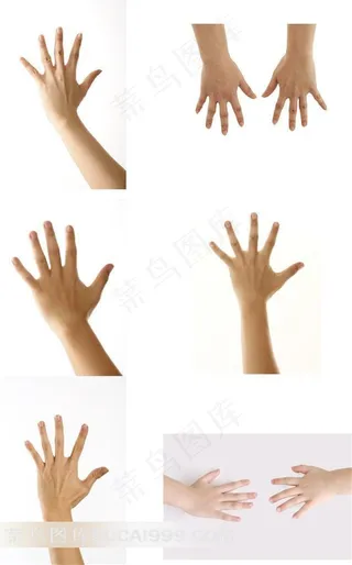 手背手势摄影素材