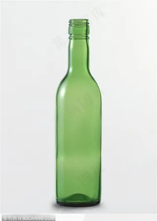 办公用品-绿色玻璃瓶
