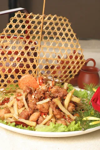 竹篓香辣鸡  24元