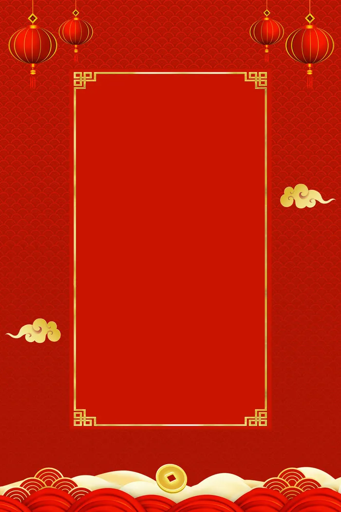 新年春节喜庆摄影楼背景图设计素材(4724x7087)psd模版下载