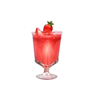 饮料草莓果茶免抠