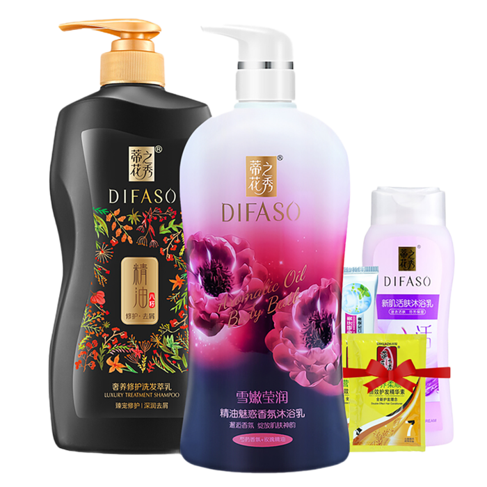 蒂花之秀沐浴洗发套装超市商品白底图免抠实物摄影png格式图片透明底