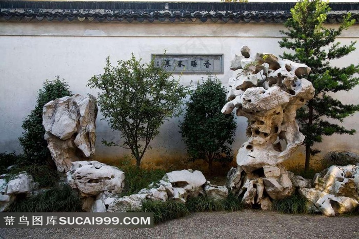 苏州拙政园假山素材