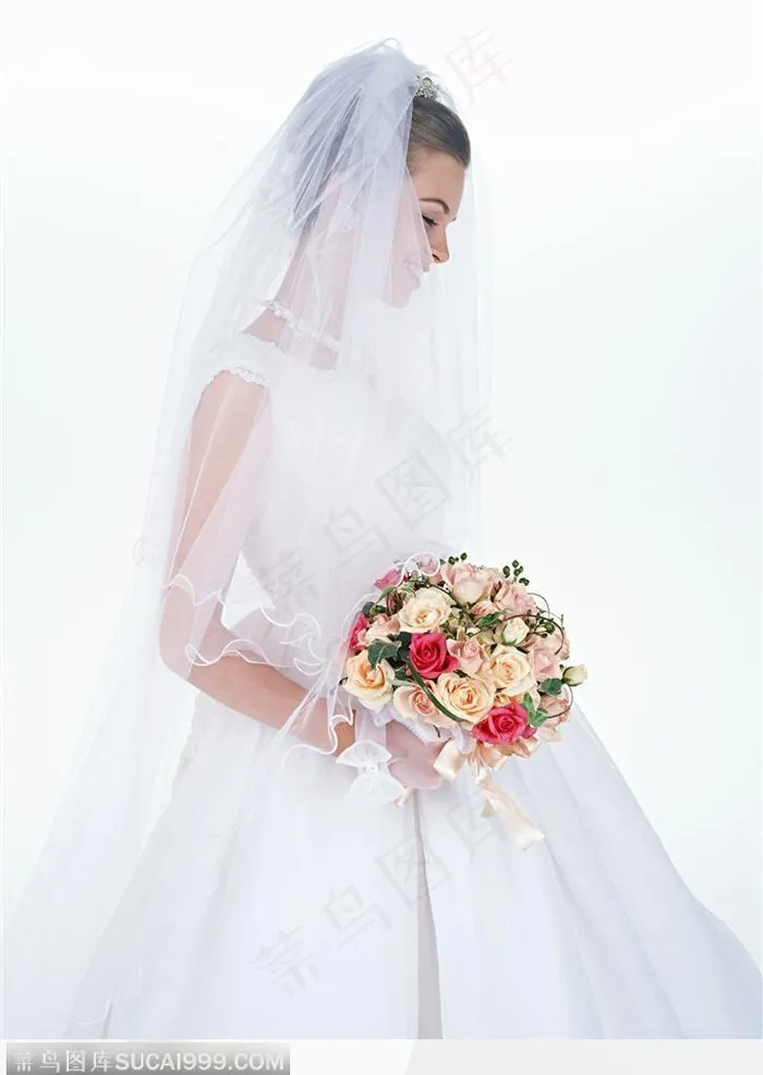 婚礼物语-盖着头纱的新娘