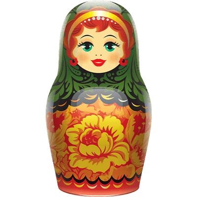 俄罗斯套娃 PNG免抠(400x400)