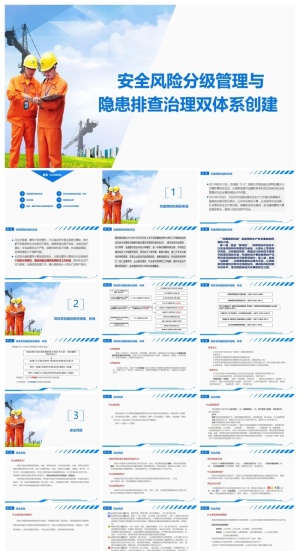 安全风险等级管理隐患排查治理PPT预览图