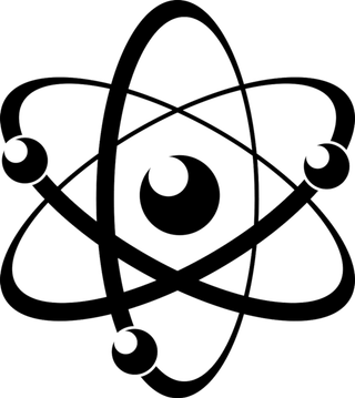 黑色原子运行轨迹剪影科技kv主视觉素材