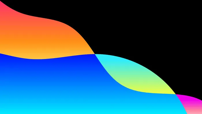 极简剪纸波浪弥散光渐变背景图设计素材