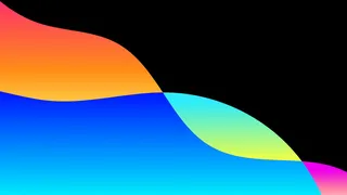 极简剪纸波浪弥散光渐变背景图设计素材