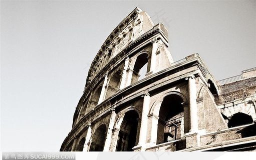 欧洲风情-意大利罗马斗兽场外观